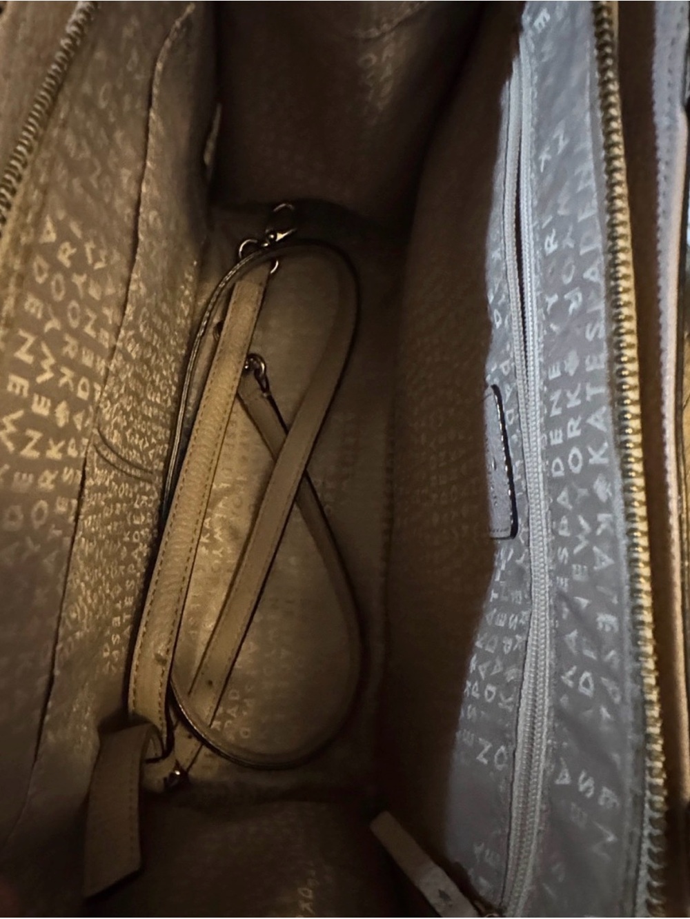 kate spade pebbled bow satchel - taupe gray - Picture 6 of 10